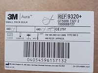 Ca.1320x stofmasker | mondmasker | mondkapje 3m, ffp2 3m aura 9320+ - afbeelding 2 van  4