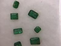 Ca.13x kleine smaragden, edelsteen, groen - afbeelding 2 van  4