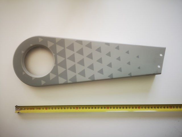 Ca.140x kettingscherm fiets, grijs - afbeelding 1 van  4