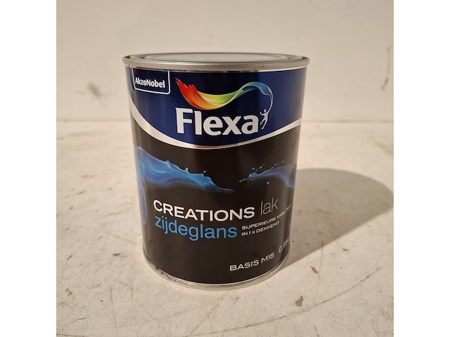 Ca.15x zijdeglanslak | 0.95l per blik flexa, wit - afbeelding 2 van  5