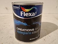 Ca.15x zijdeglanslak | 0.95l per blik flexa, wit - afbeelding 2 van  5