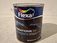 Ca.15x zijdeglanslak ral 9010 | 0.95l per blik flexa - afbeelding 2 van  6