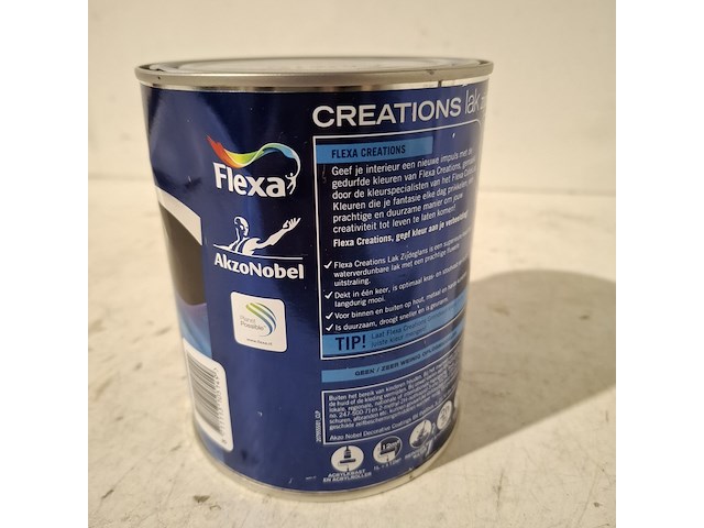 Ca.15x zijdeglanslak ral 9010 | 0.95l per blik flexa - afbeelding 3 van  6