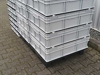 Ca.16x grote bakken met deksel engels, grijs / chroom - afbeelding 4 van  4