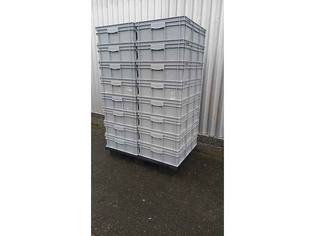 Ca.16x mega opslagbakken engels, grijs / chroom - afbeelding 1 van  5