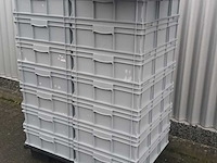 Ca.16x mega opslagbakken engels, grijs / chroom - afbeelding 4 van  5