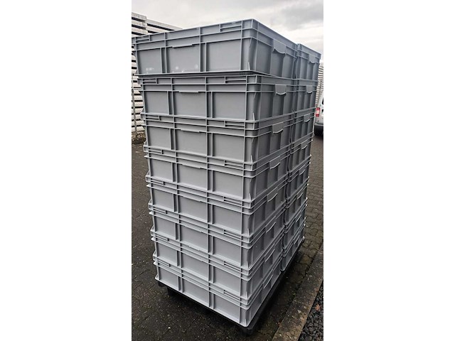 Ca.16x mega opslagbakken engels, grijs / chroom - afbeelding 5 van  5