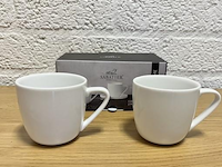 Ca.18x sabatier coffee cups 2 pack - charme white - afbeelding 1 van  6