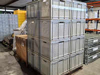 Ca.20x kratten, grijs / chroom - afbeelding 1 van  4