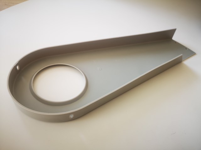 Ca.210x kettingscherm fiets, grijs - afbeelding 3 van  4