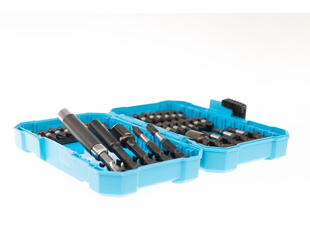 Ca.24x slagschroef bitset 34-delig brightever, blauw/zwart, 2024 - afbeelding 1 van  3