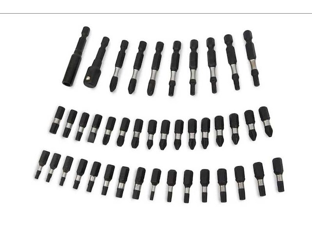 Ca.24x slagschroef bitset 42-delig brightever, blauw/zwart, 2024 - afbeelding 2 van  3