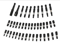 Ca.24x slagschroef bitset 42-delig brightever, blauw/zwart, 2024 - afbeelding 2 van  3