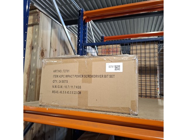 Ca.24x slagschroef bitset 42-delig brightever, blauw/zwart, 2024 - afbeelding 3 van  3