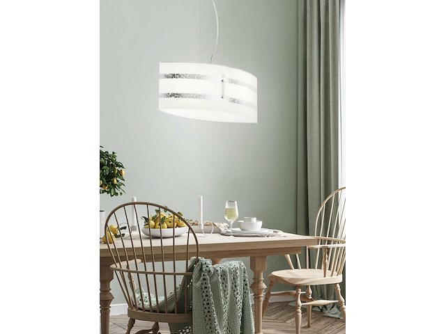 Ca.28x hanglamp trio, nikosia, grijs / chroom - afbeelding 2 van  5