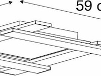 Ca.44x plafondlamp led trio, belfast, zwart/zilver - afbeelding 5 van  6