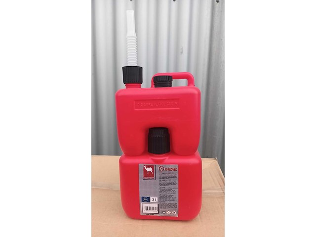 Ca.48x nieuwe jerrycans met schenktuit, rood - afbeelding 4 van  4