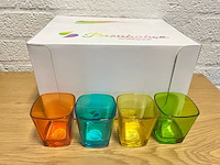 Ca.72x pasabahce glazen - 4 kleuren - afbeelding 1 van  5