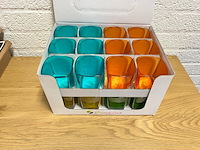 Ca.72x pasabahce glazen - 4 kleuren - afbeelding 2 van  5