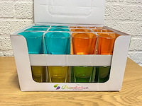 Ca.72x pasabahce glazen - 4 kleuren - afbeelding 3 van  5