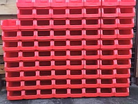 Ca.78x magazijnbakken met grijp opening schafer, rood - afbeelding 1 van  5