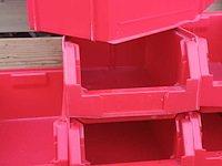 Ca.78x magazijnbakken met grijp opening schafer, rood - afbeelding 4 van  5