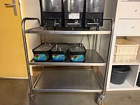 Cab skyline 3 prem - professionele slushmachine 3 reservoirs met rvs serveerwagen - afbeelding 3 van  7