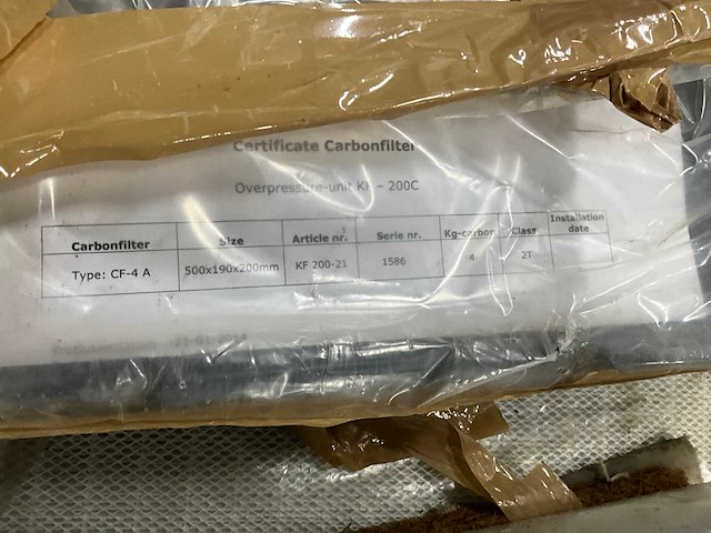 Cabine/overdrukunit filters - afbeelding 4 van  4