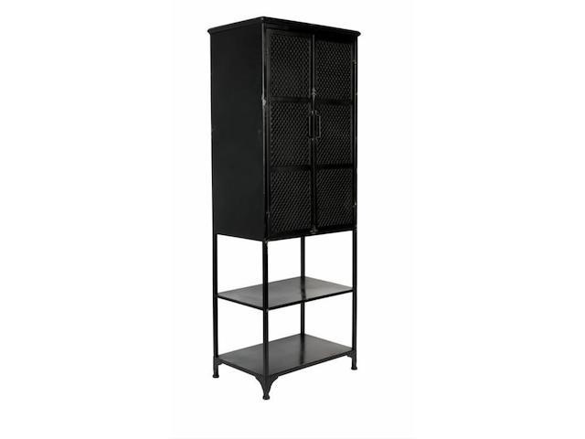 Cabinet denver – high, dutchbone, zwart - afbeelding 2 van  6
