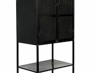 Cabinet denver – high, dutchbone, zwart - afbeelding 2 van  6