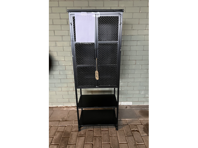 Cabinet denver – high, dutchbone, zwart - afbeelding 3 van  6