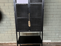 Cabinet denver – high, dutchbone, zwart - afbeelding 3 van  6