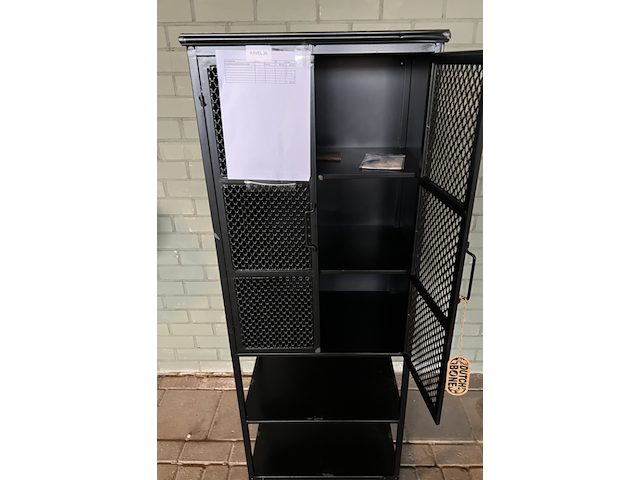 Cabinet denver – high, dutchbone, zwart - afbeelding 4 van  6