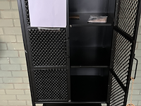 Cabinet denver – high, dutchbone, zwart - afbeelding 4 van  6