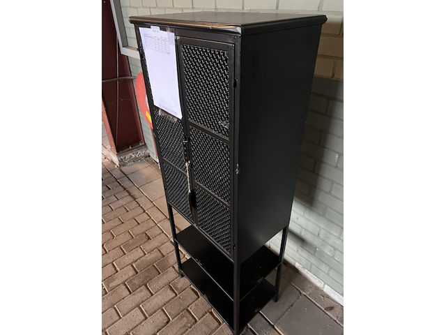 Cabinet denver – high, dutchbone, zwart - afbeelding 5 van  6