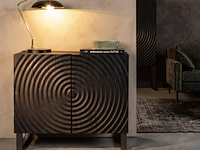 Cabinet, dutchbone, coals low, zwart - afbeelding 1 van  5