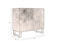 Cabinet, dutchbone, coals low, zwart - afbeelding 4 van  5