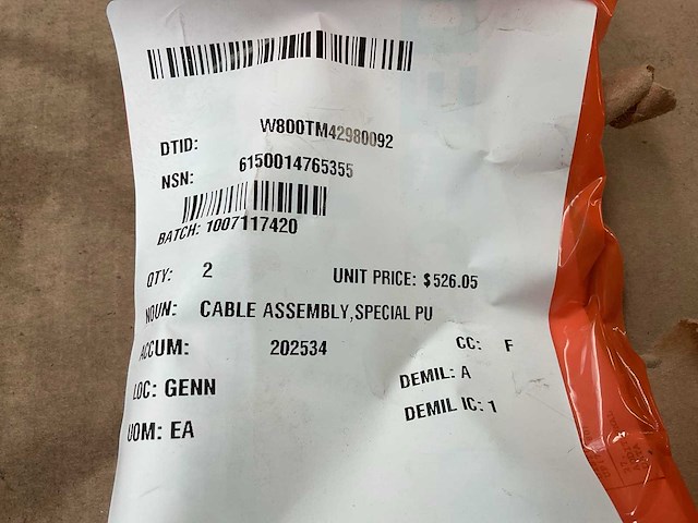 Cable assembly (2x) - afbeelding 3 van  4