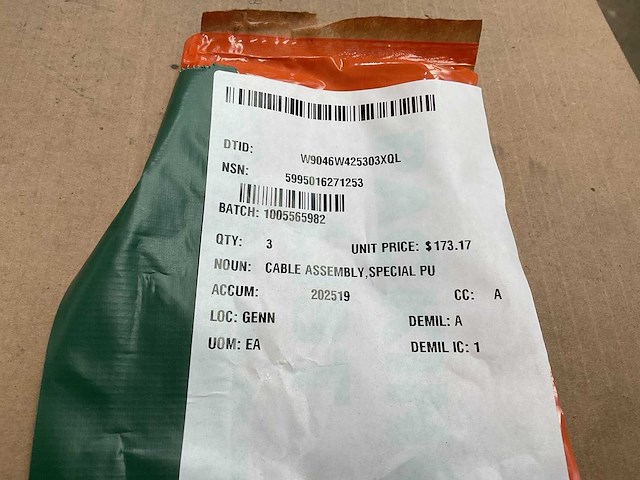 Cable assembly (3x) - afbeelding 2 van  3