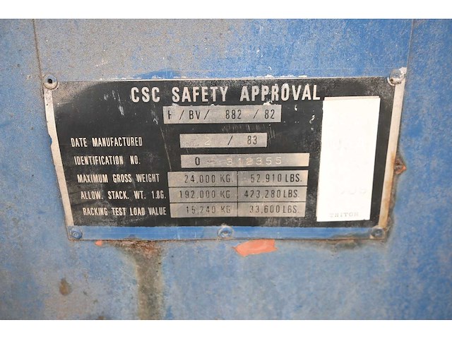 Cac - fbv 882 20”- zeecontainer met complete inhoud werkplaats container met tractor onderdelen - afbeelding 35 van  40