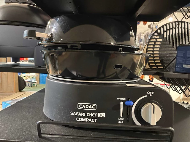 Cadac safari chef 30 compact gas bbq - afbeelding 2 van  5