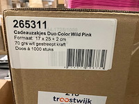 Cadeauzakjes duo color wild pink (6000x) - afbeelding 1 van  2