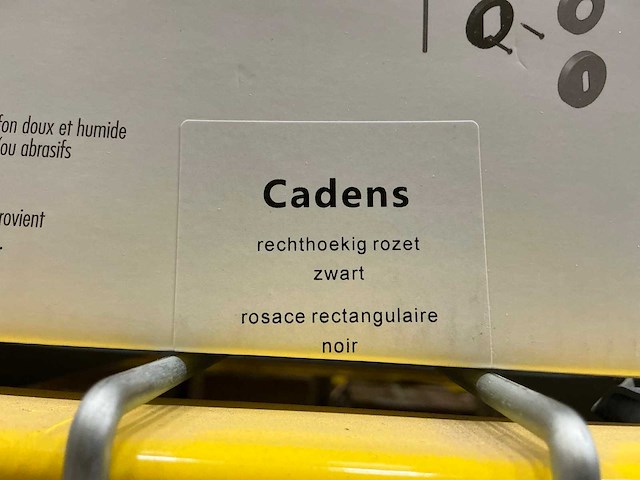 Cadens rechthoekig rozet deurbeslag (16x) - afbeelding 3 van  3