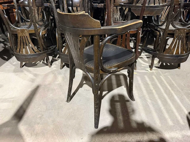 Caféstoel met armleuning "thonet" (24x) - afbeelding 9 van  10