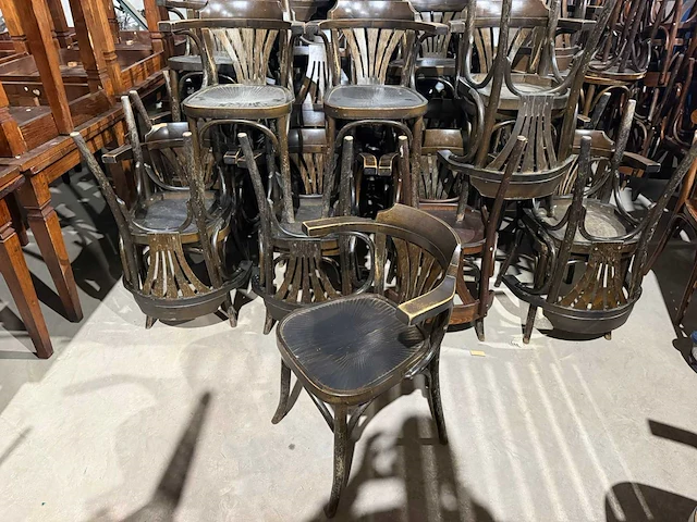 Caféstoel met armleuning "thonet" (48x) - afbeelding 5 van  10