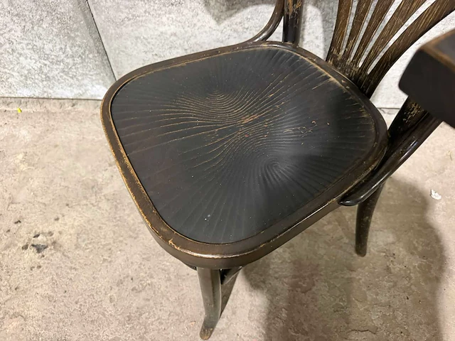 Caféstoel met armleuning "thonet" (4x) - afbeelding 4 van  7
