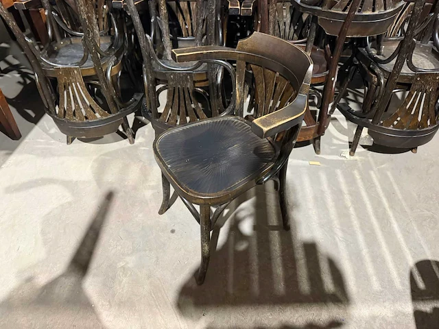 Caféstoel met armleuning "thonet" (8x) - afbeelding 6 van  10