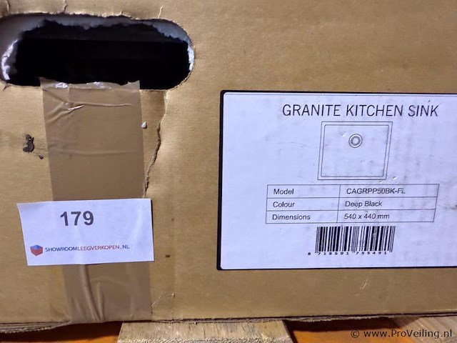 Cagrpp50bk-fl diep zwart 540 x 440 mm - afbeelding 2 van  2