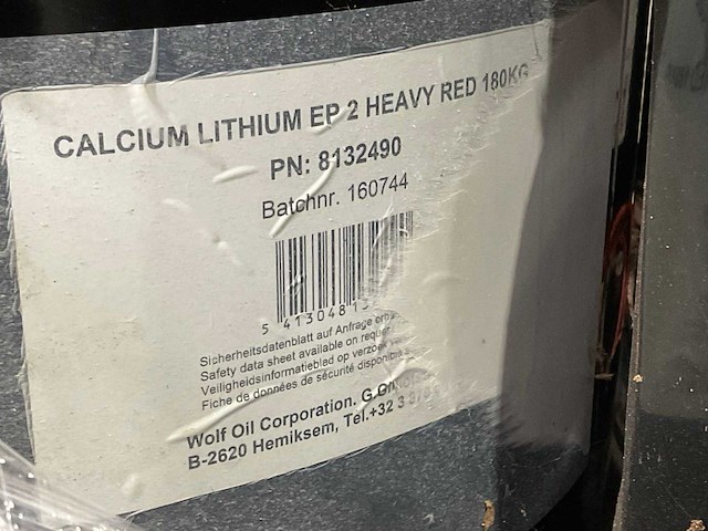 Calcium lithium ep2 - heavy red 180 kg - vat smeervet (4x) - afbeelding 6 van  6