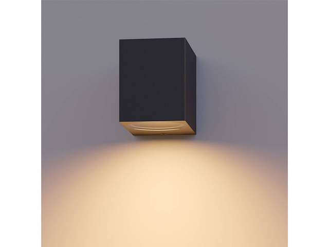 Calex gu10 wandlamp waterdicht buitenverlichting led zwart ip54 - afbeelding 2 van  5